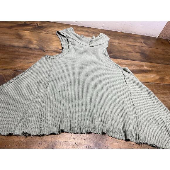 We The Free Cowl Neck Tank Top Sleeveless Waffle Knit Casual Comfy Sz S - Picture 10 of 10